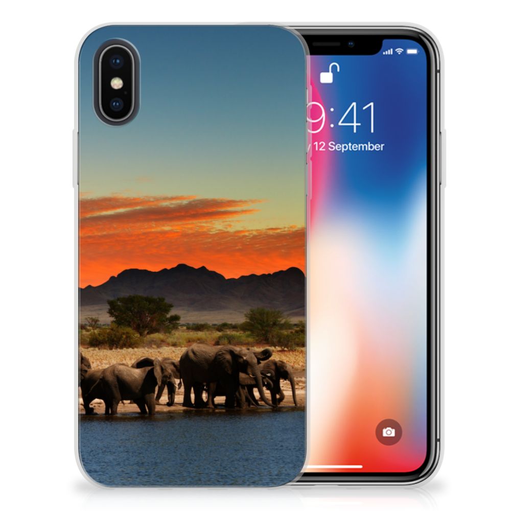 Apple iPhone X | Xs TPU Hoesje Olifanten