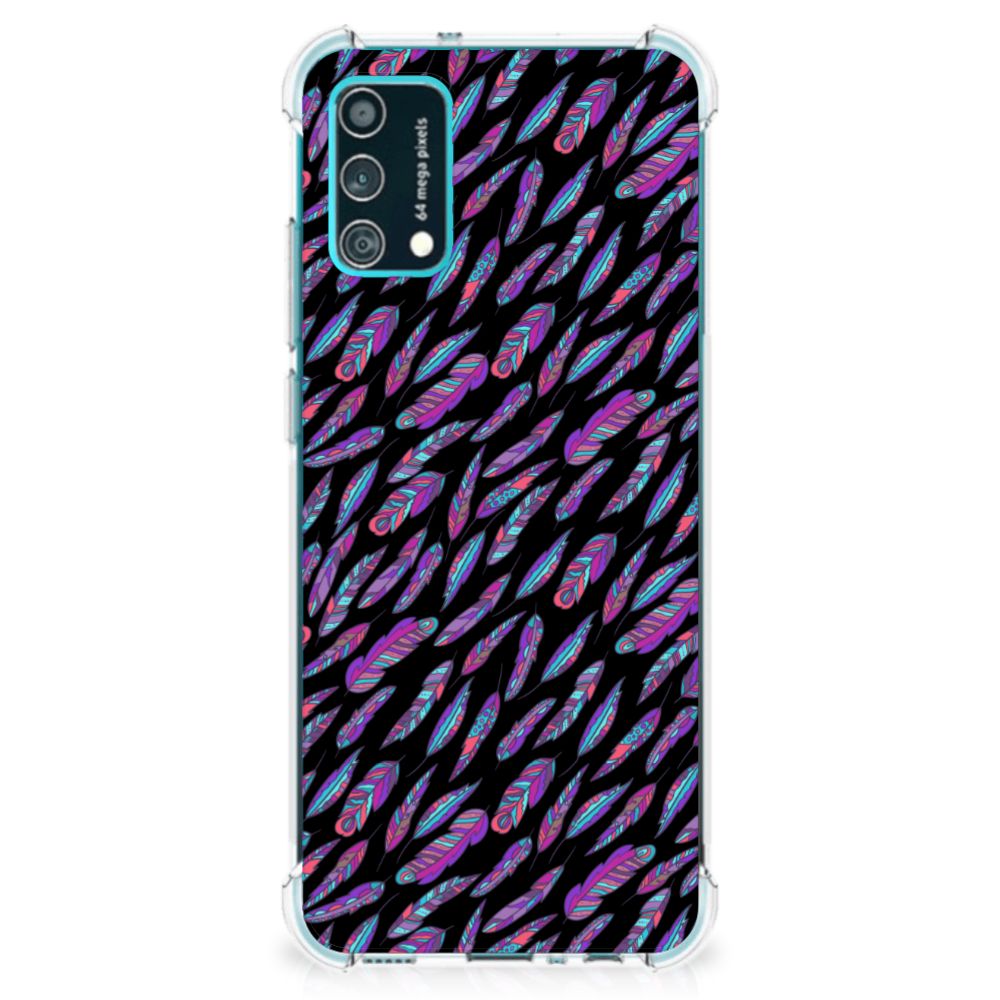 Samsung Galaxy M02s | A02s Doorzichtige Silicone Hoesje Feathers Color B2C Telecom