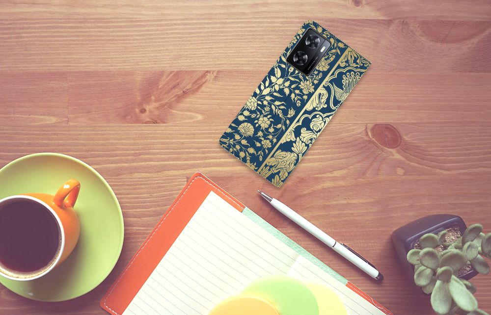 OPPO A57 | A57s | A77 4G Smart Cover Beige Flowers - B2C Telecom