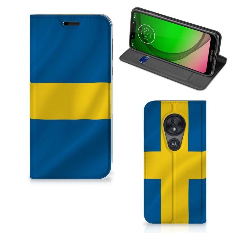 Motorola Moto G7 Play Standcase Zweden - B2C Telecom