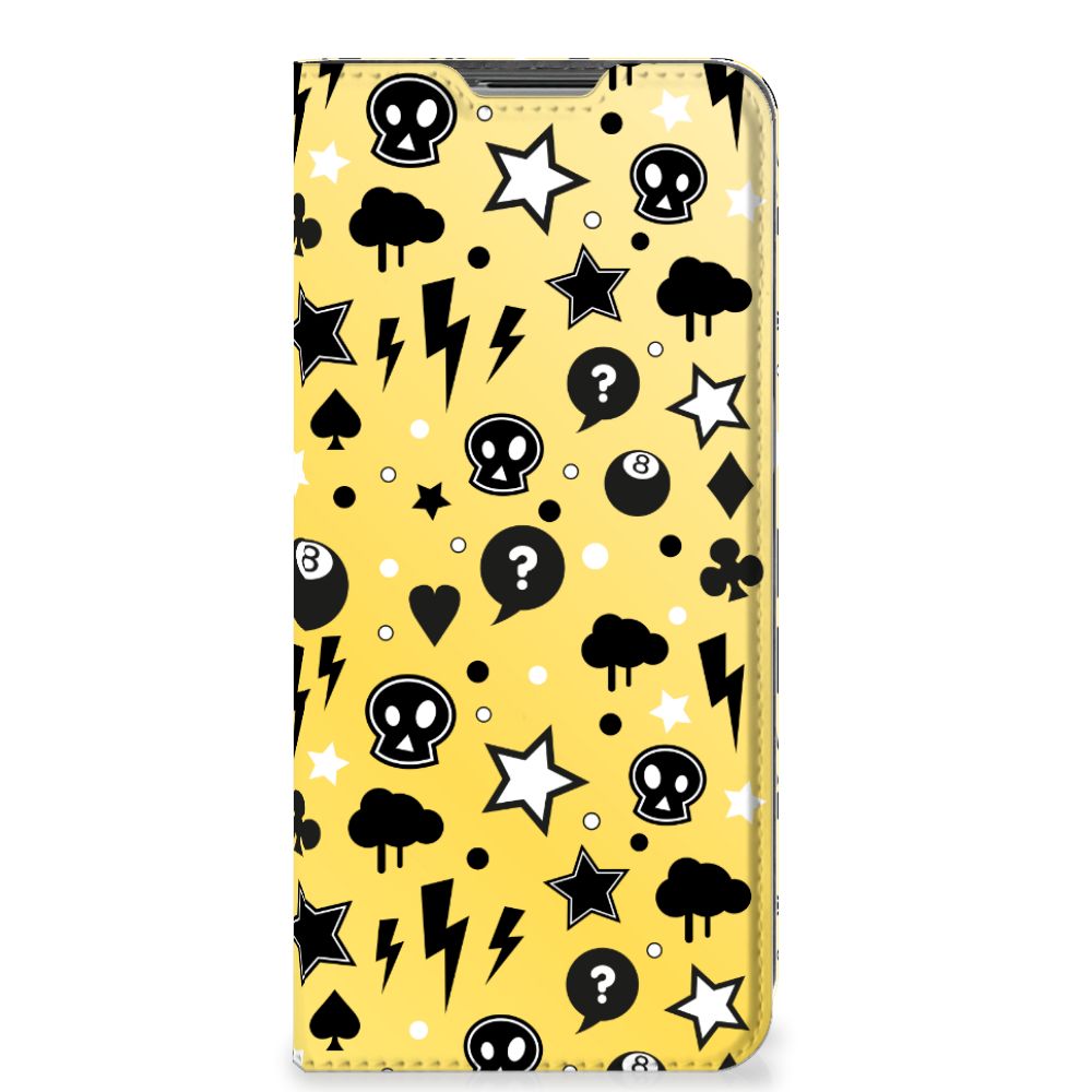 Mobiel BookCase OPPO Find X5 Lite | Reno7 5G Punk Geel - B2C Telecom