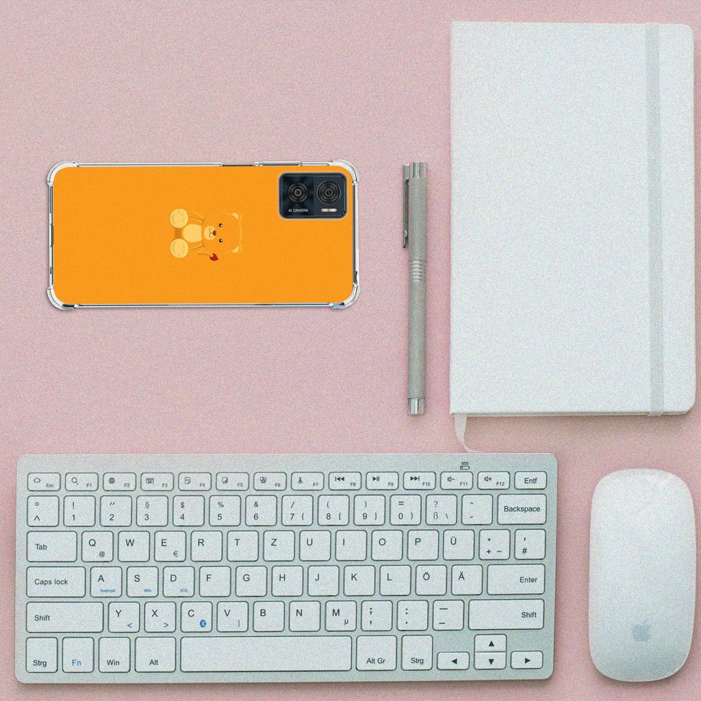 Motorola Moto E22 | E22i Stevig Bumper Hoesje Baby Beer B2C Telecom