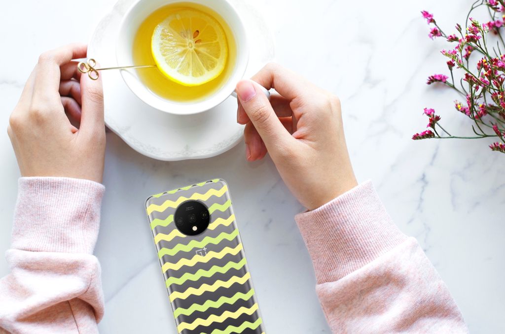 OnePlus 7T TPU bumper Waves Yellow
