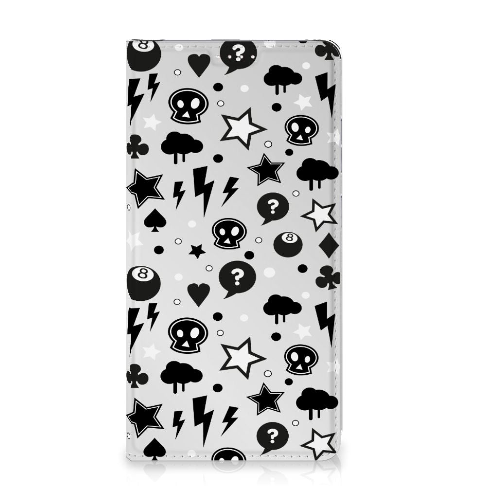 Mobiel BookCase Samsung Galaxy S23 Plus Silver Punk - B2C Telecom