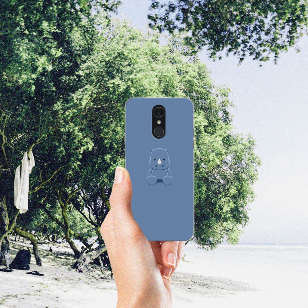 LG Q7 Telefoonhoesje met Naam Baby Rhino