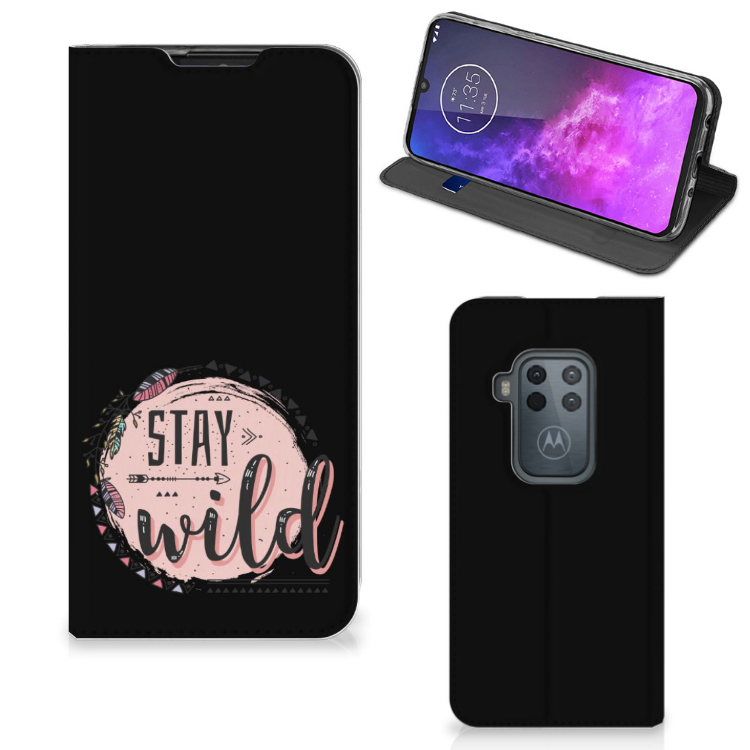 Motorola One Zoom Magnet Case Boho Stay Wild - B2C Telecom