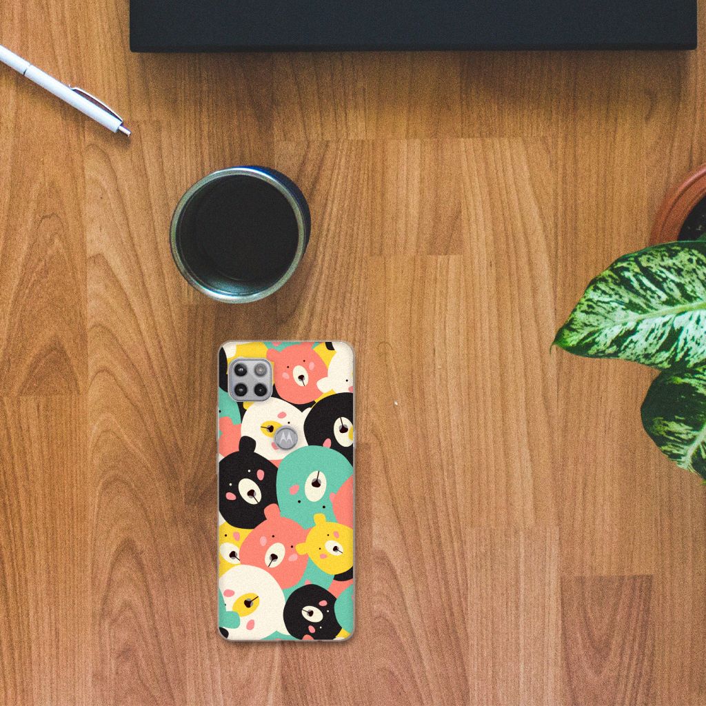 Motorola Moto G 5G Telefoonhoesje met Naam Bears B2C Telecom