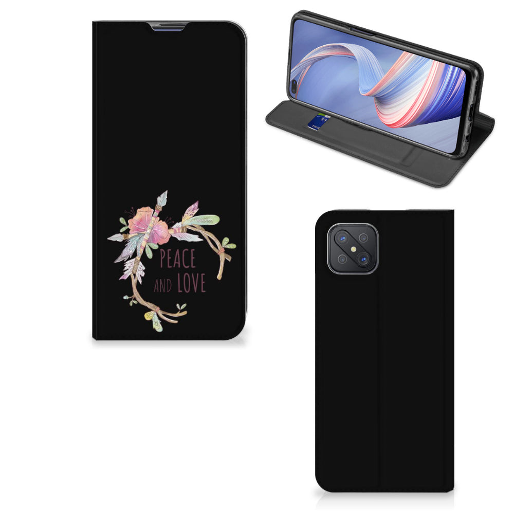 OPPO Reno4 Z 5G Magnet Case Boho Text