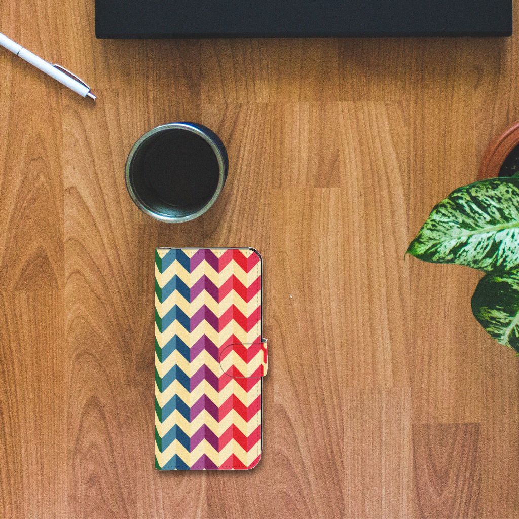 Nokia 7.2 | Nokia 6.2 Telefoon Hoesje Zigzag Multi Color