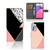 Samsung Galaxy A33 5G Book Case Zwart Roze Vormen