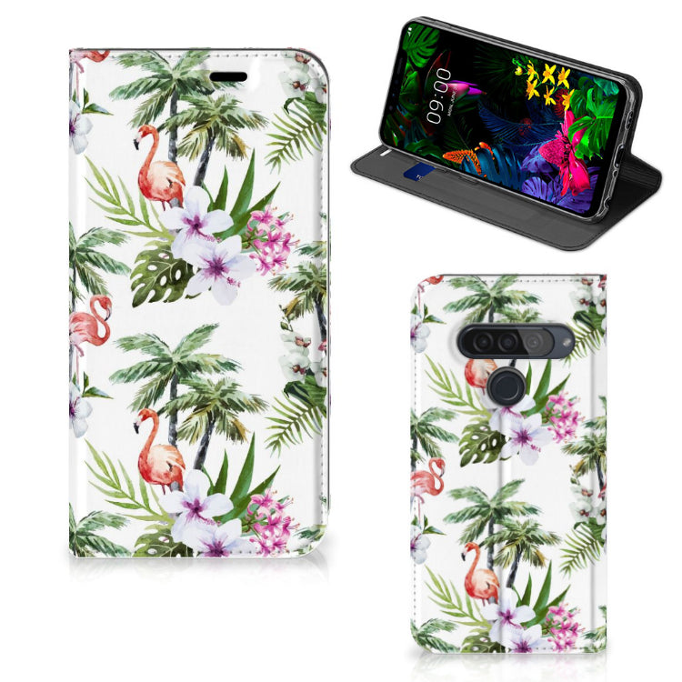 LG G8s Thinq Hoesje maken Flamingo Palms