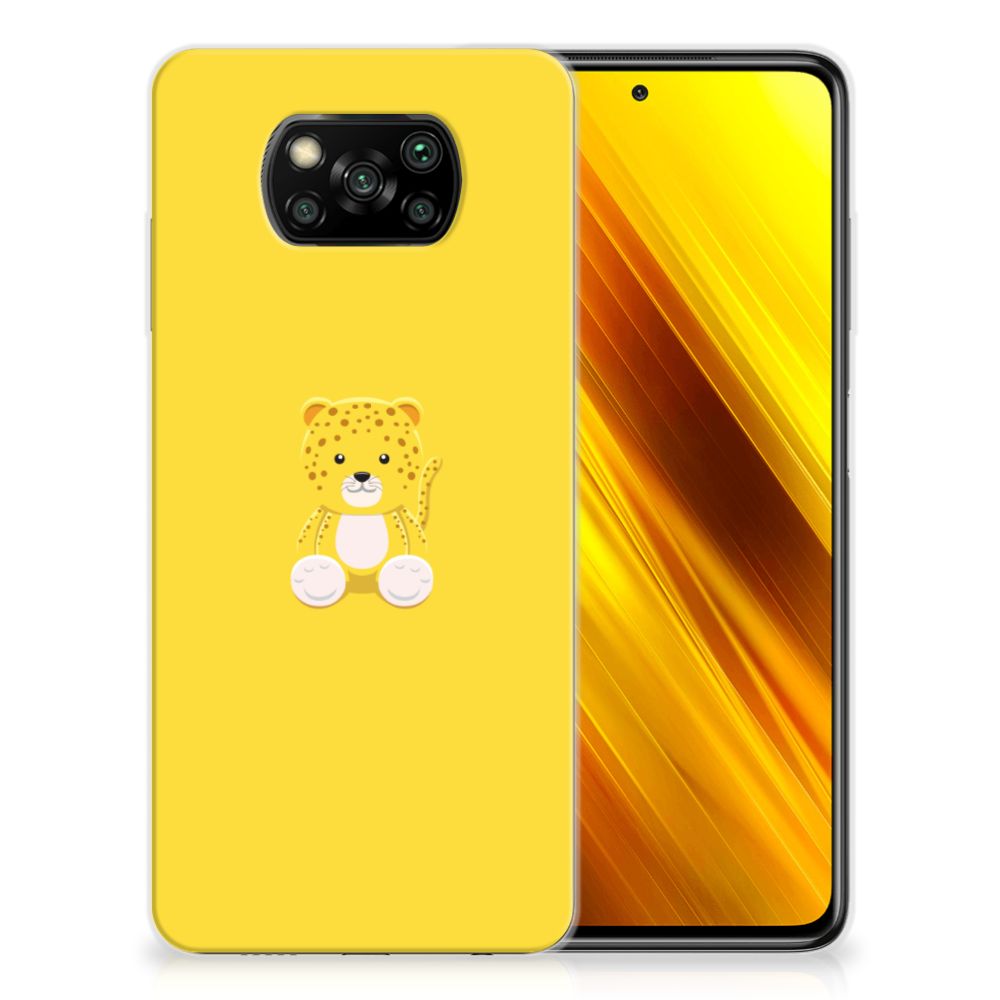 Xiaomi Poco X3 | Poco X3 Pro Telefoonhoesje met Naam Baby Leopard B2C Telecom