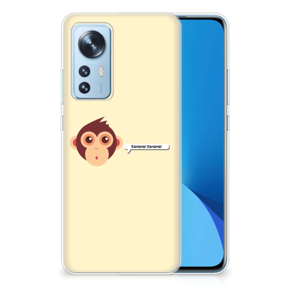 Xiaomi 12 | 12X Telefoonhoesje met Naam Monkey B2C Telecom
