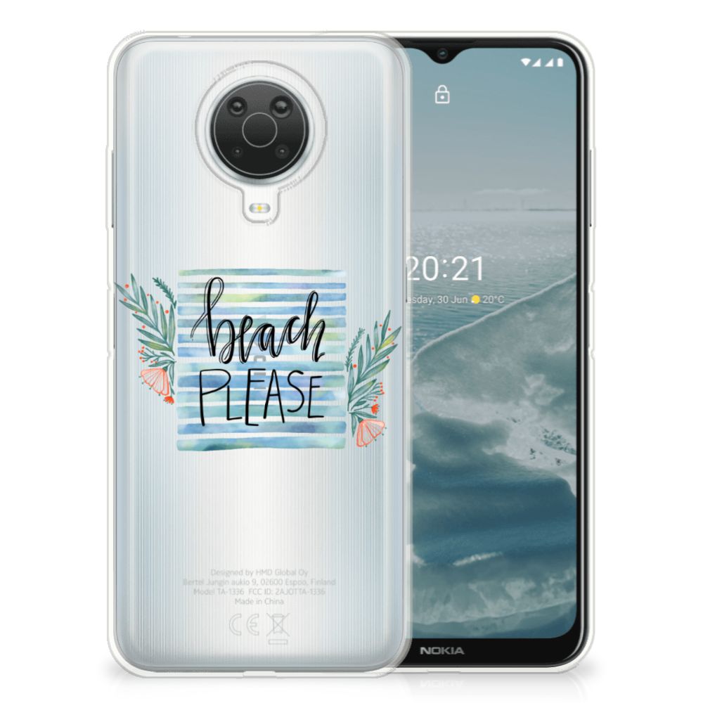 Nokia G20 | G10 Telefoonhoesje met Naam Boho Beach