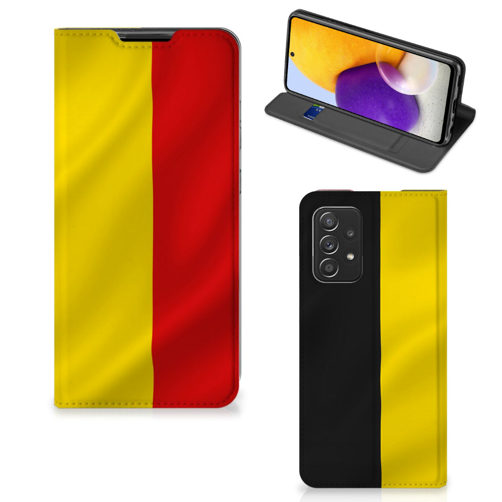 Samsung Galaxy A72 (5G/4G) Standcase Belgische Vlag - B2C Telecom