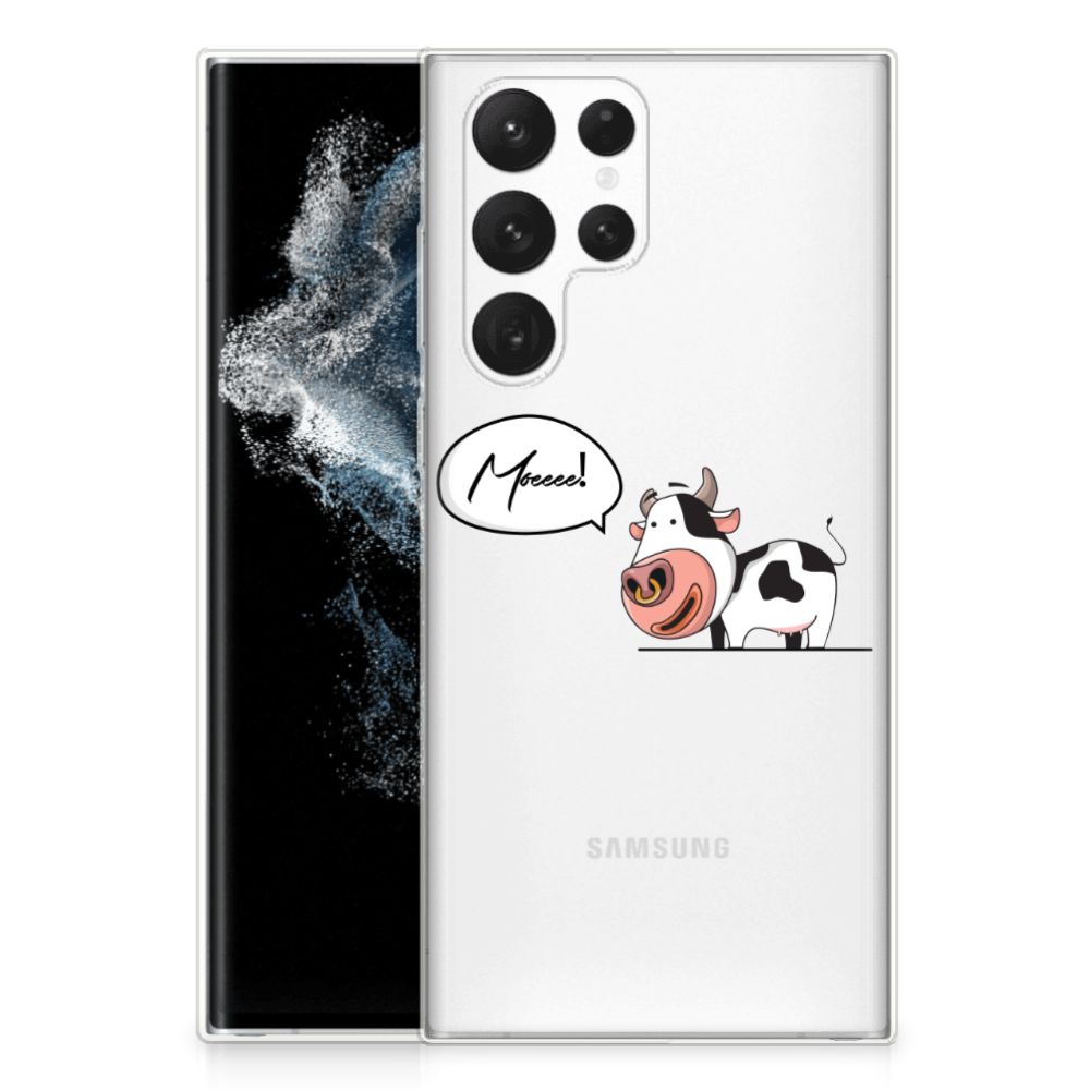 Samsung Galaxy S22 Ultra Telefoonhoesje met Naam Cheeky Cow