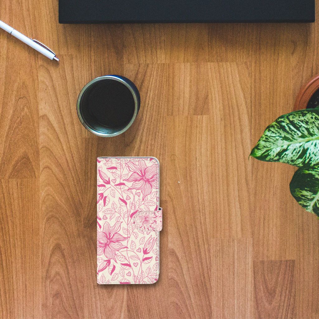 Samsung Galaxy S10 Hoesje Pink Flowers