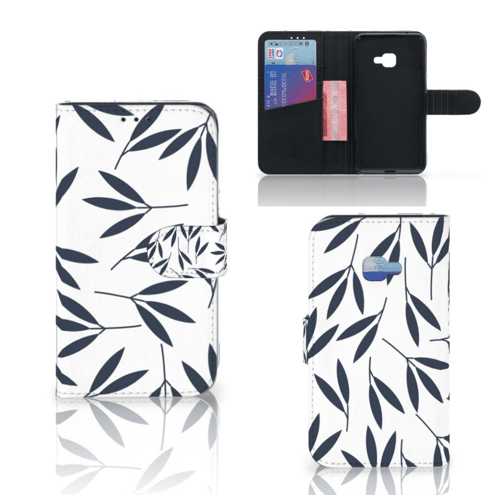 Samsung Galaxy Xcover 4 | Xcover 4s Hoesje Leaves Blue