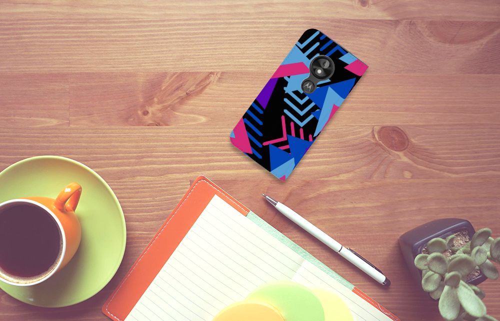 Motorola Moto E5 Play Stand Case Funky Triangle