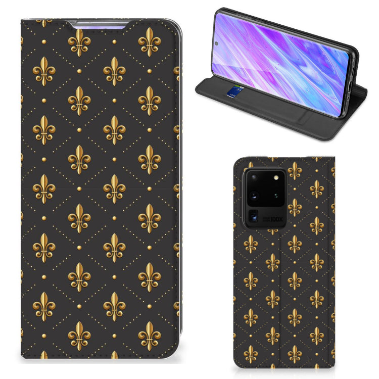 Samsung Galaxy S20 Ultra Hoesje met Magneet Franse Lelie