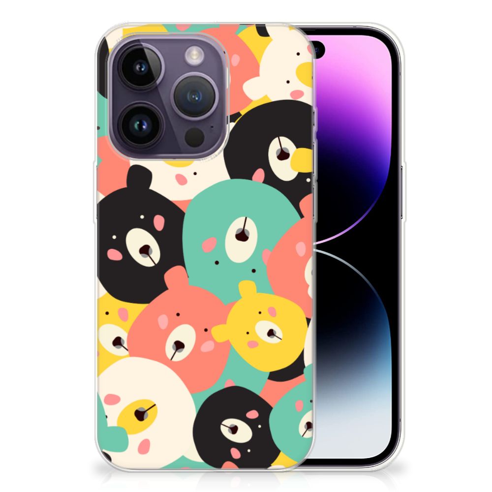 Apple iPhone 14 Pro Telefoonhoesje met Naam Bears B2C Telecom