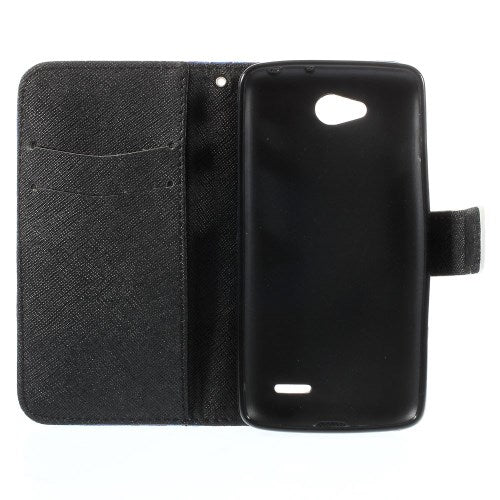 LG L90 Wallet Stand Case Wolves