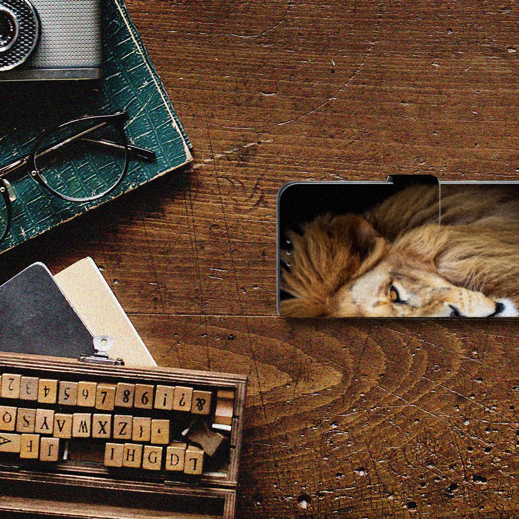 Honor 20 Telefoonhoesje met Pasjes Leeuw