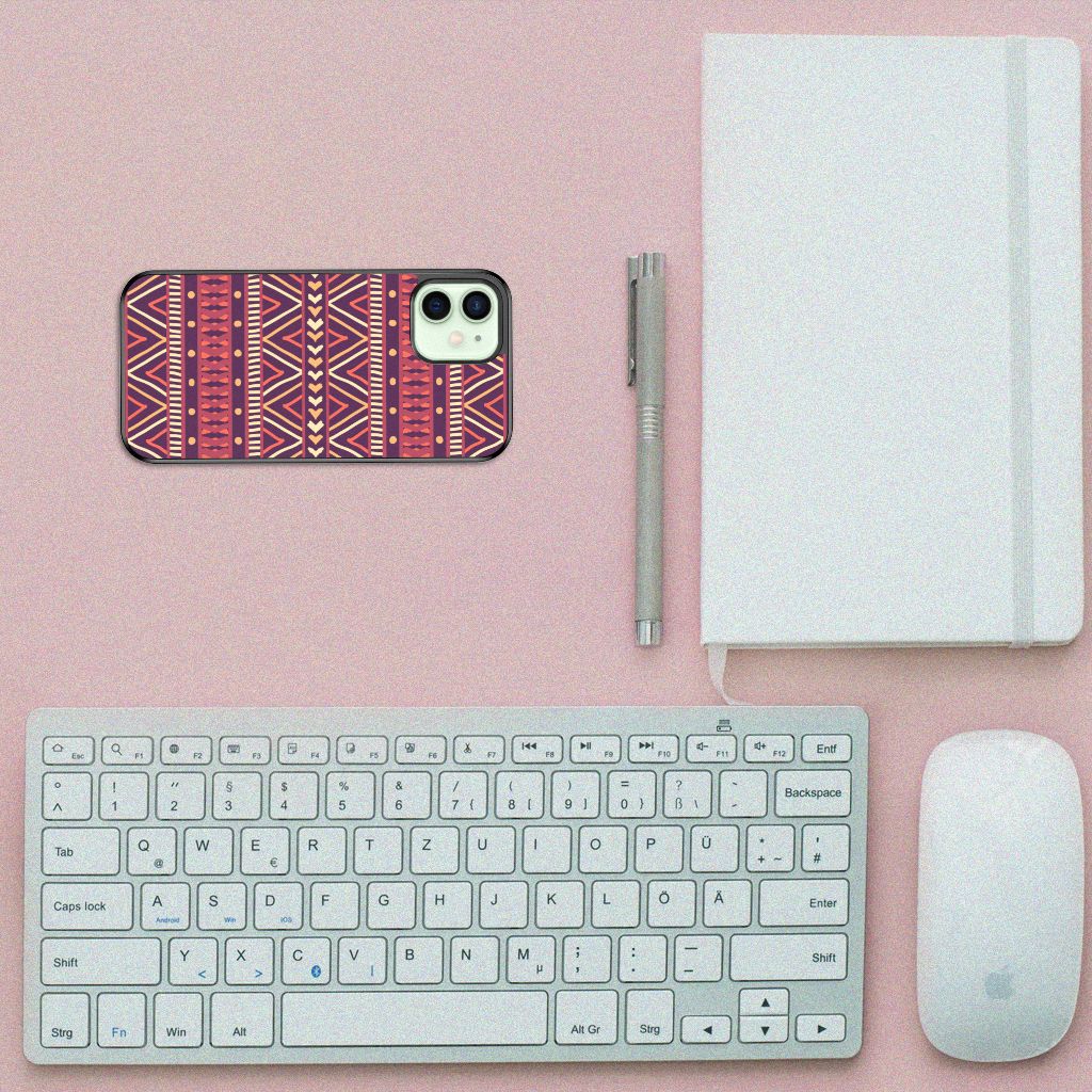 iPhone 12 Mini Bumper Case Aztec Paars B2C Telecom