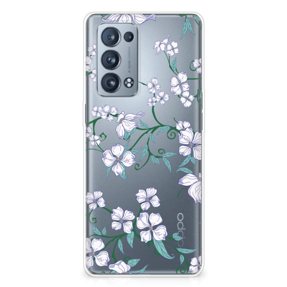 OPPO Reno 6 Pro Plus 5G Uniek TPU Case Blossom White