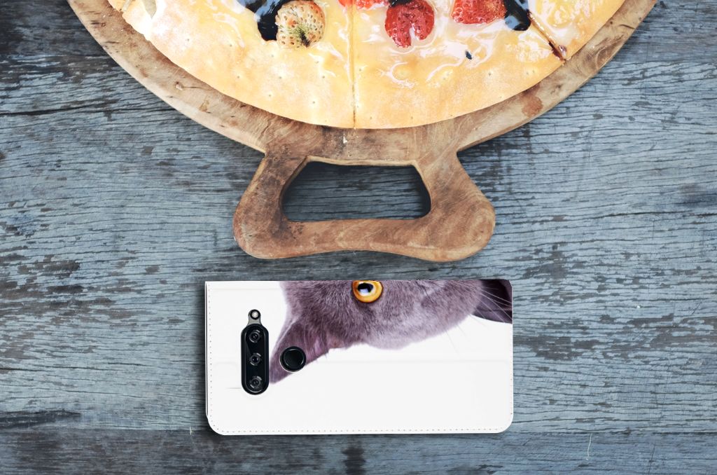 LG V40 Thinq Hoesje maken Kat