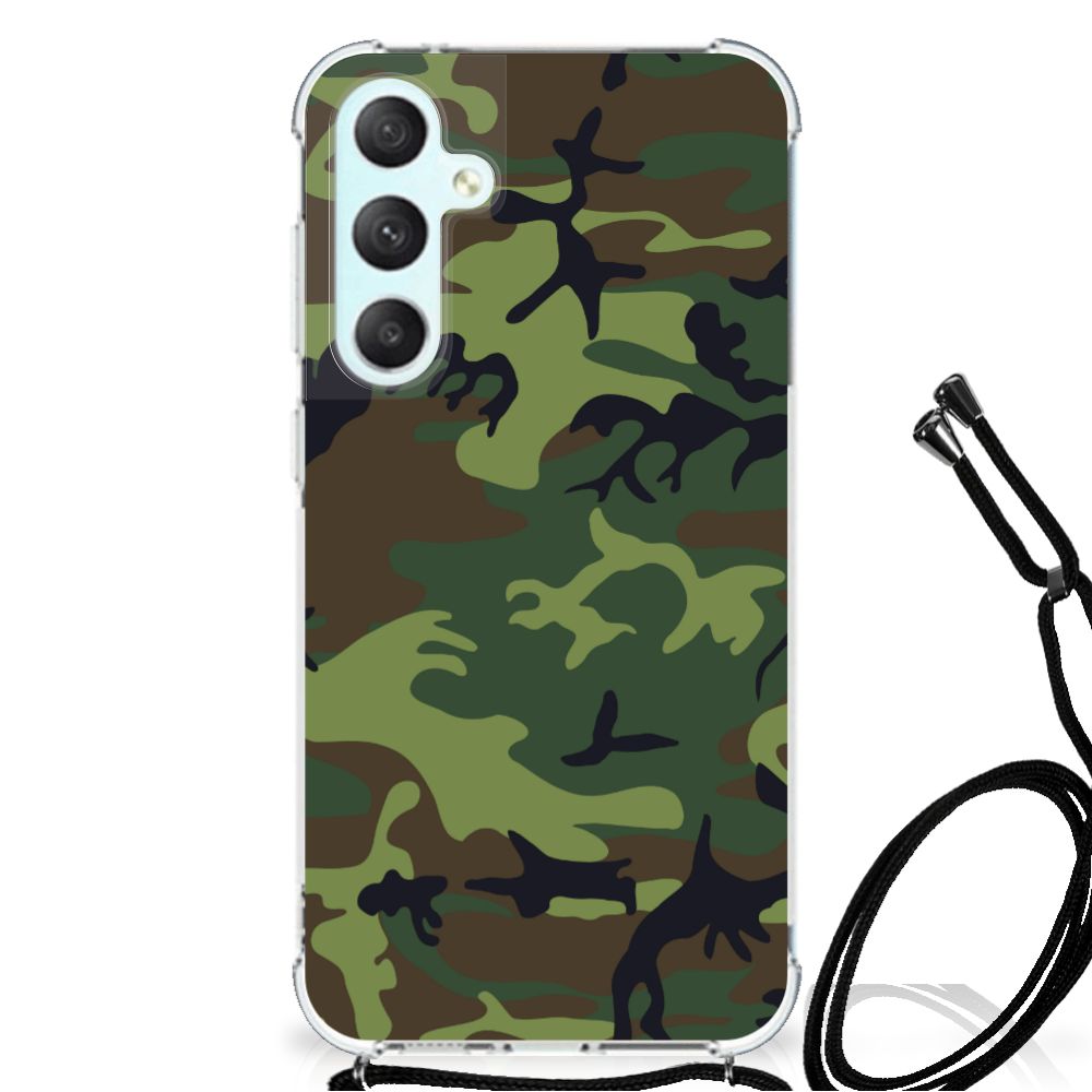 Samsung Galaxy S23 FE Doorzichtige Silicone Hoesje Army Dark B2C Telecom