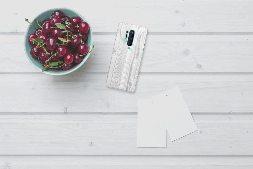 OnePlus 8 Pro Bumper Hoesje White Wood B2C Telecom