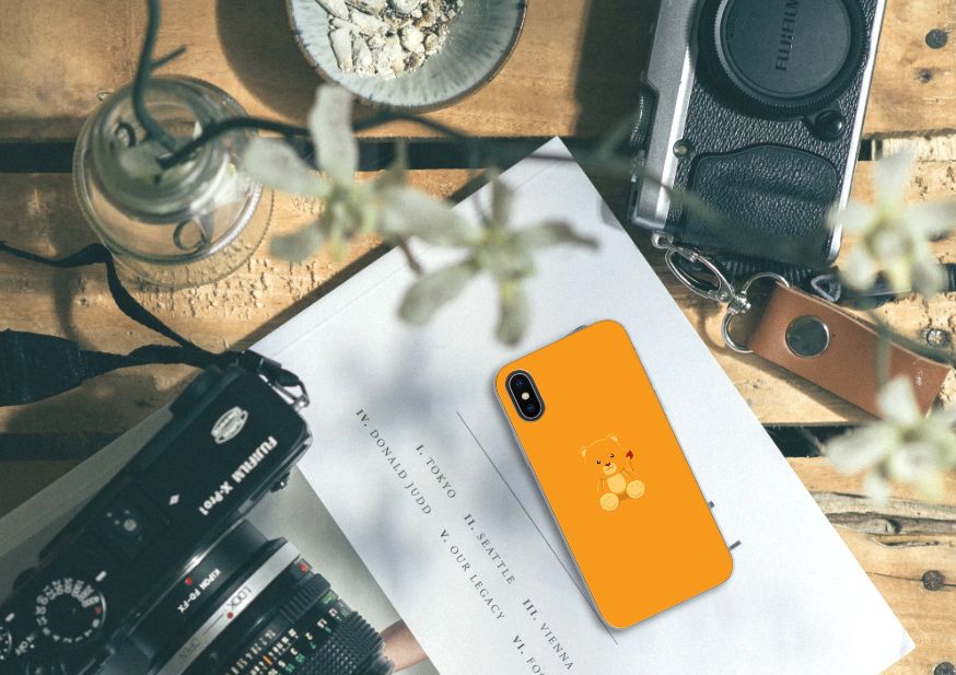 Apple iPhone X | Xs Telefoonhoesje met Naam Baby Beer