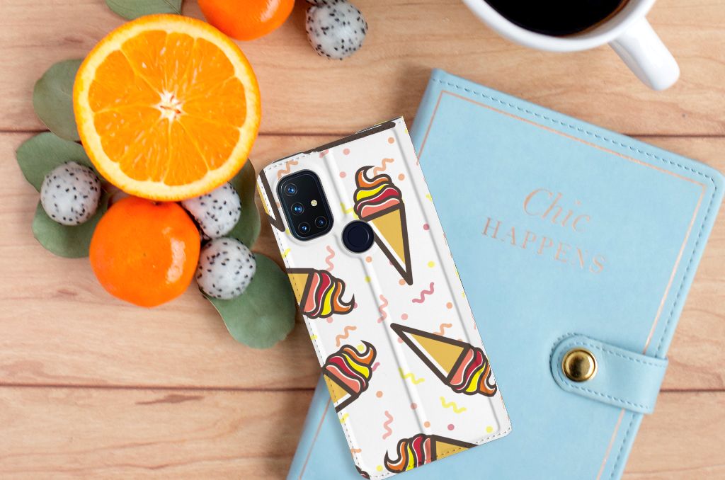 OnePlus Nord N10 5G Flip Style Cover Icecream - B2C Telecom