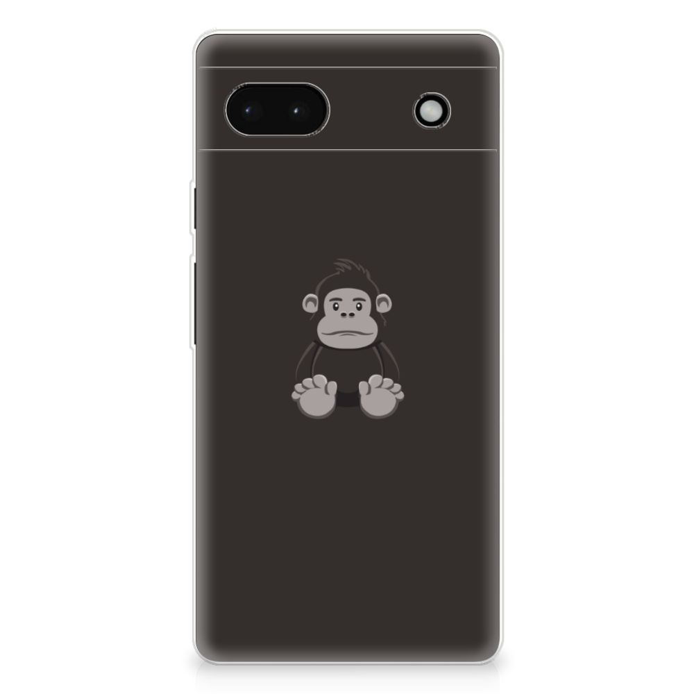 Google Pixel 6A Telefoonhoesje met Naam Gorilla
