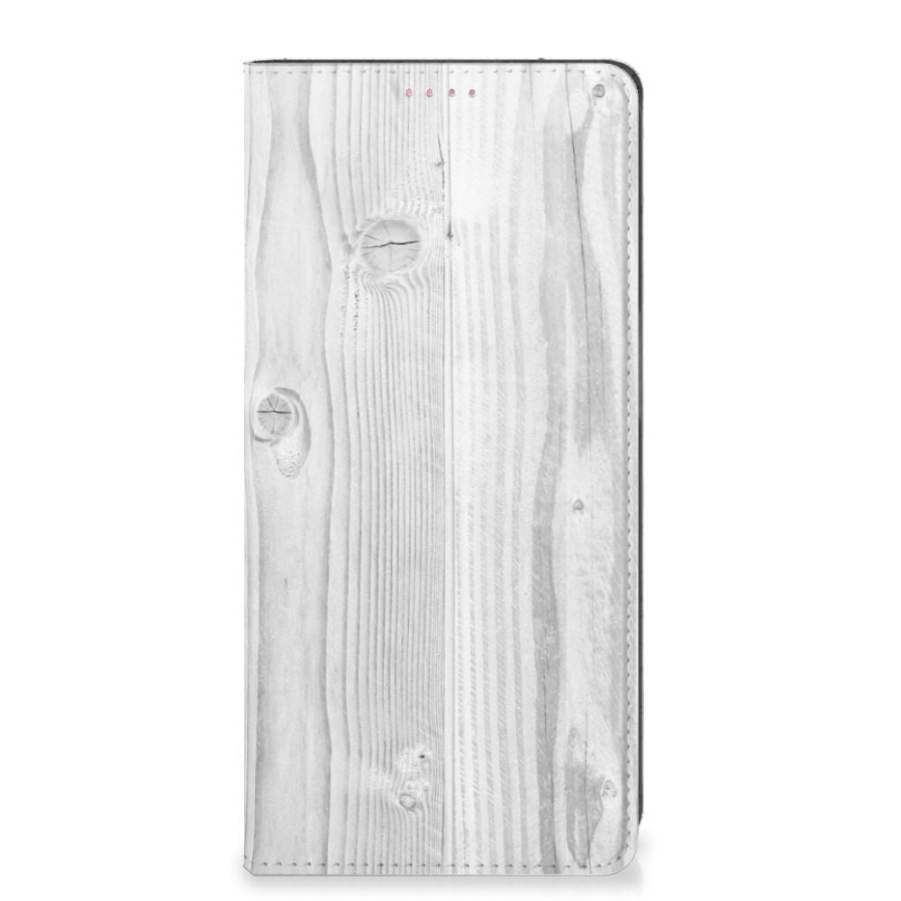 OPPO A54 5G | A74 5G | A93 5G Book Wallet Case White Wood - B2C Telecom