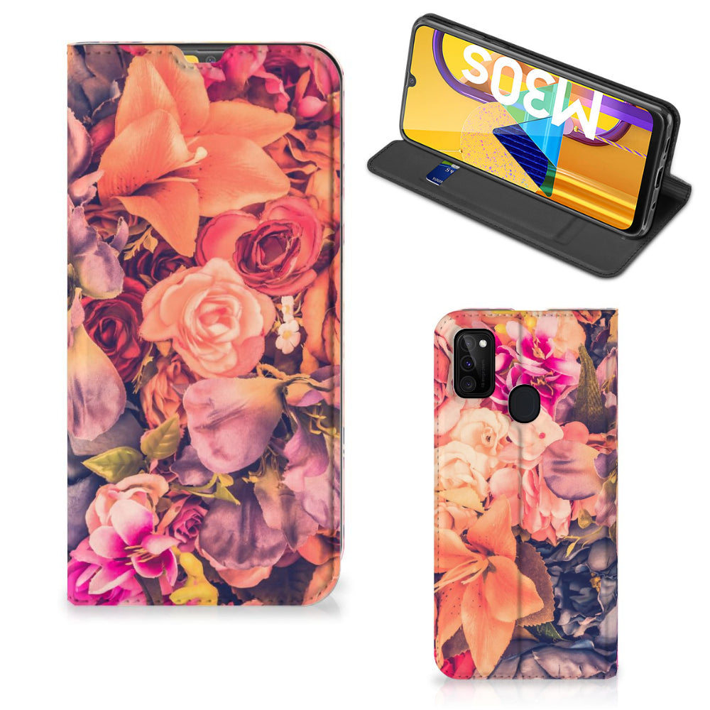 Samsung Galaxy M30s | M21 Smart Cover Bosje Bloemen