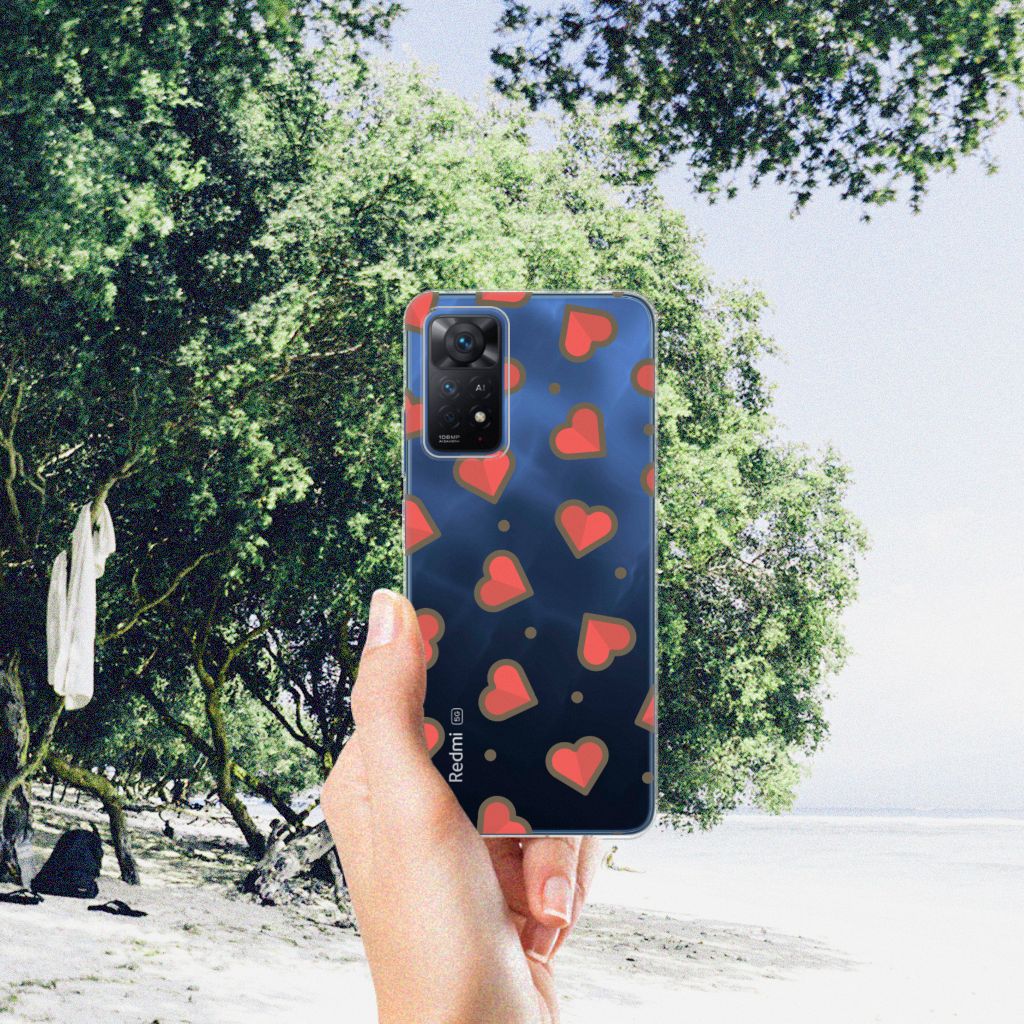 Xiaomi Redmi Note 11 Pro 5G TPU bumper Hearts B2C Telecom