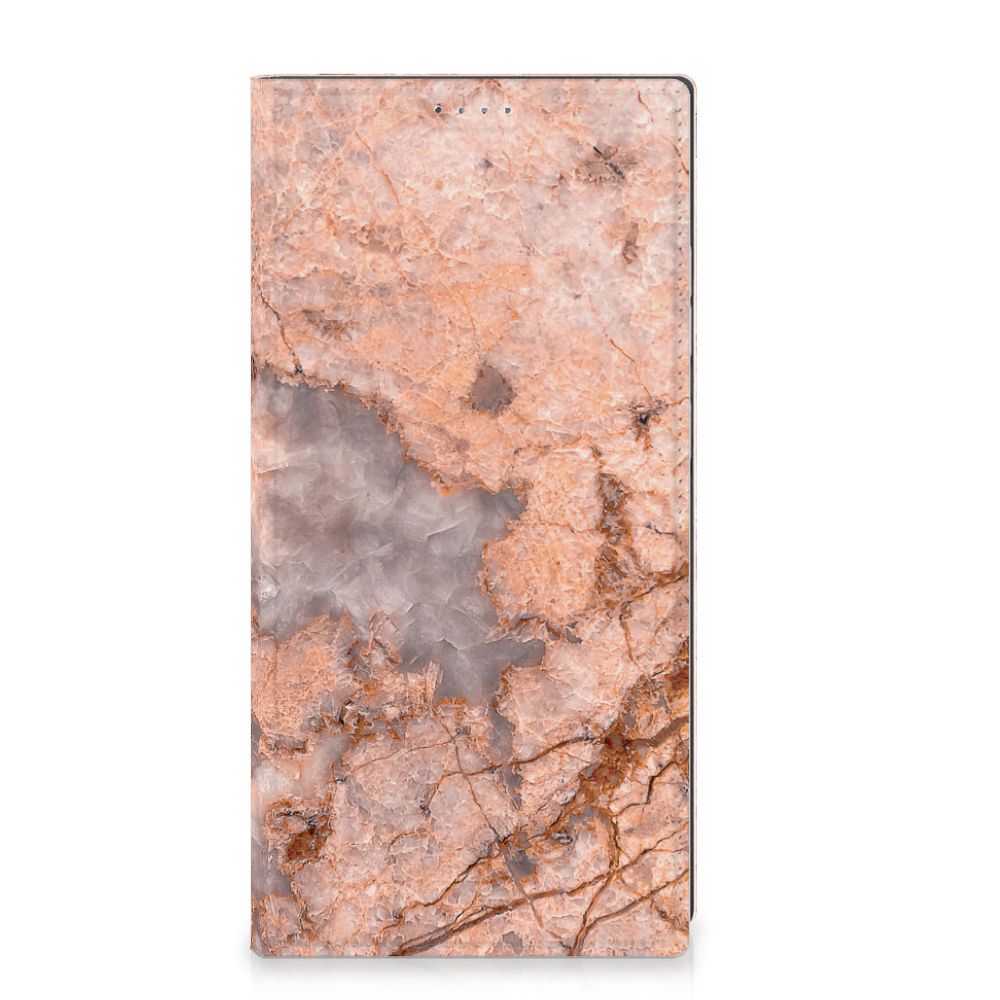 Samsung Galaxy S24 Ultra Standcase Marmer Oranje