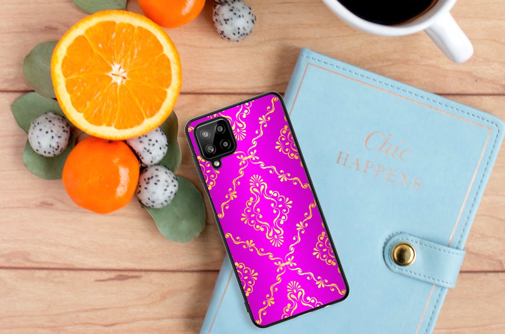 Back Cover Samsung Galaxy A12 Barok Roze B2C Telecom