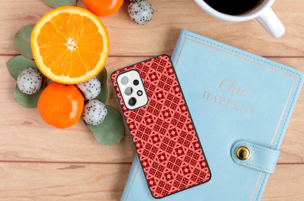 Samsung Galaxy A73 Back Case Batik Rood B2C Telecom