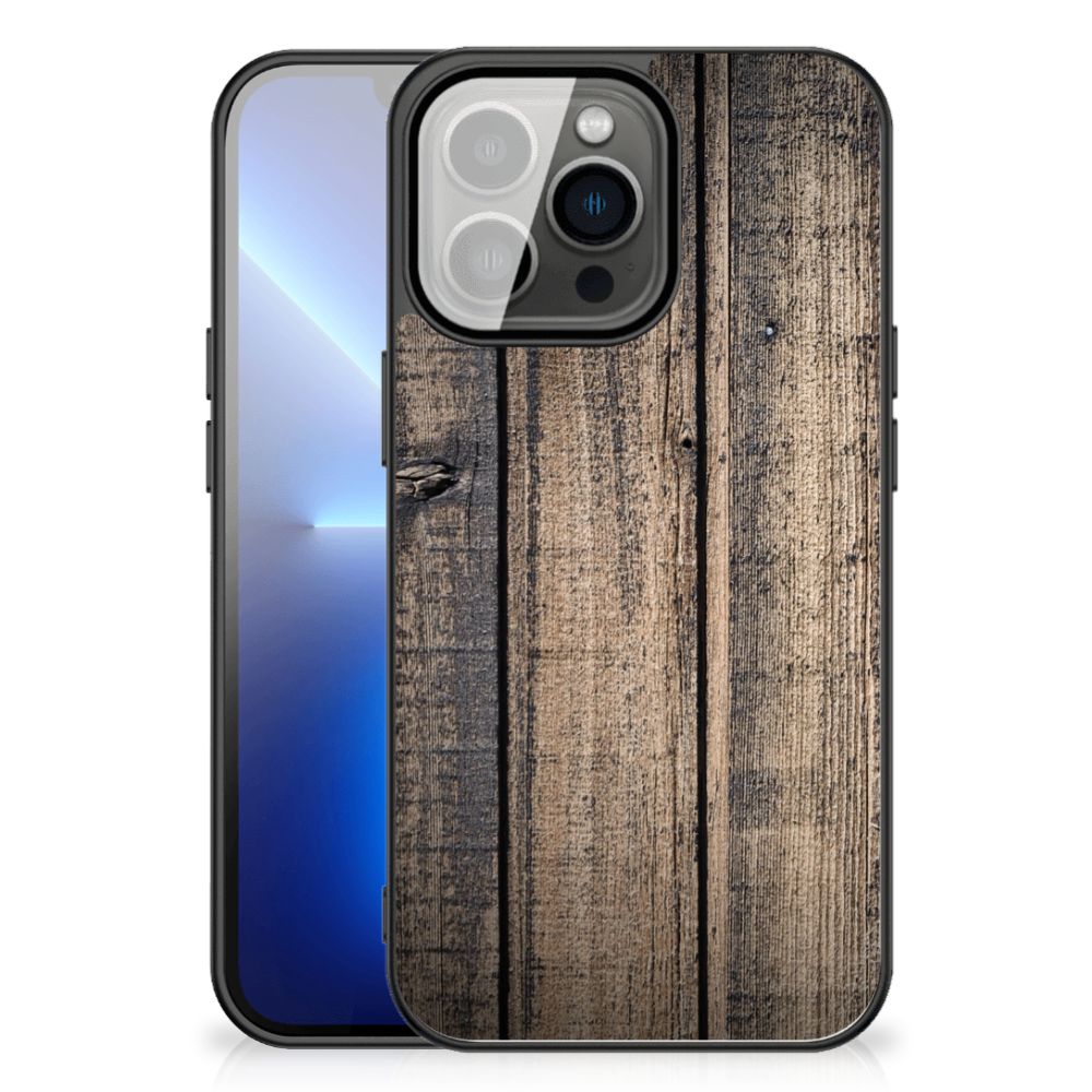 iPhone 13 Pro Max Houten Print Telefoonhoesje Steigerhout B2C Telecom