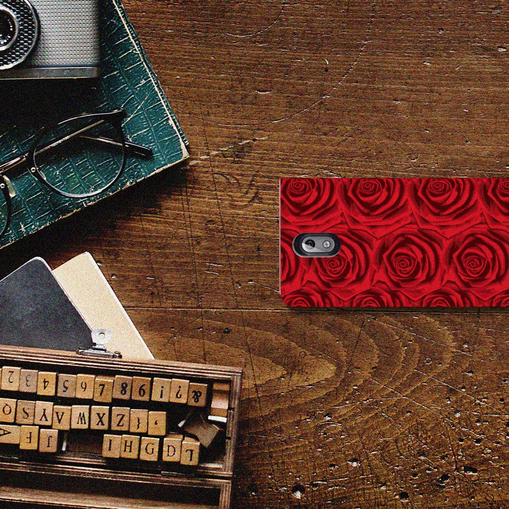 Nokia 3.1 (2018) Smart Cover Red Roses