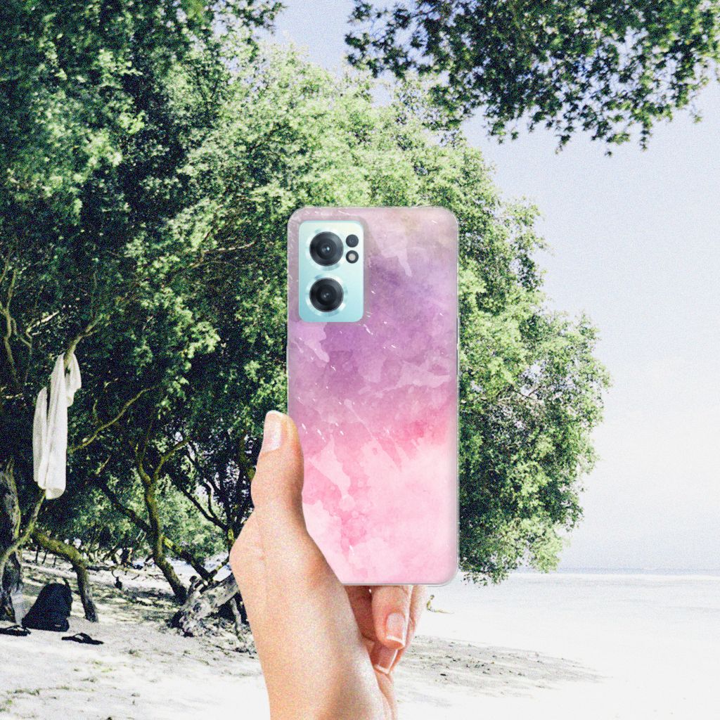 Hoesje maken OnePlus Nord CE 2 5G Pink Purple Paint B2C Telecom