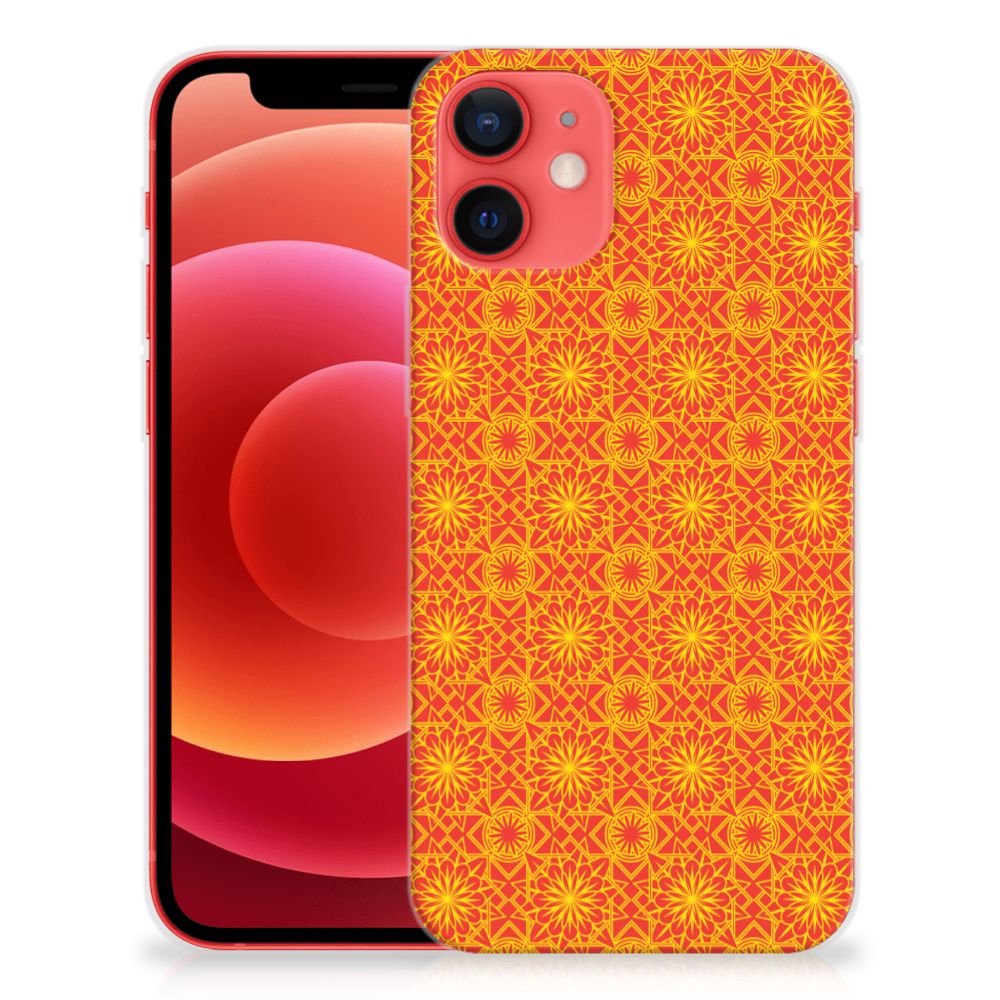 iPhone 12 Mini TPU bumper Batik Oranje B2C Telecom