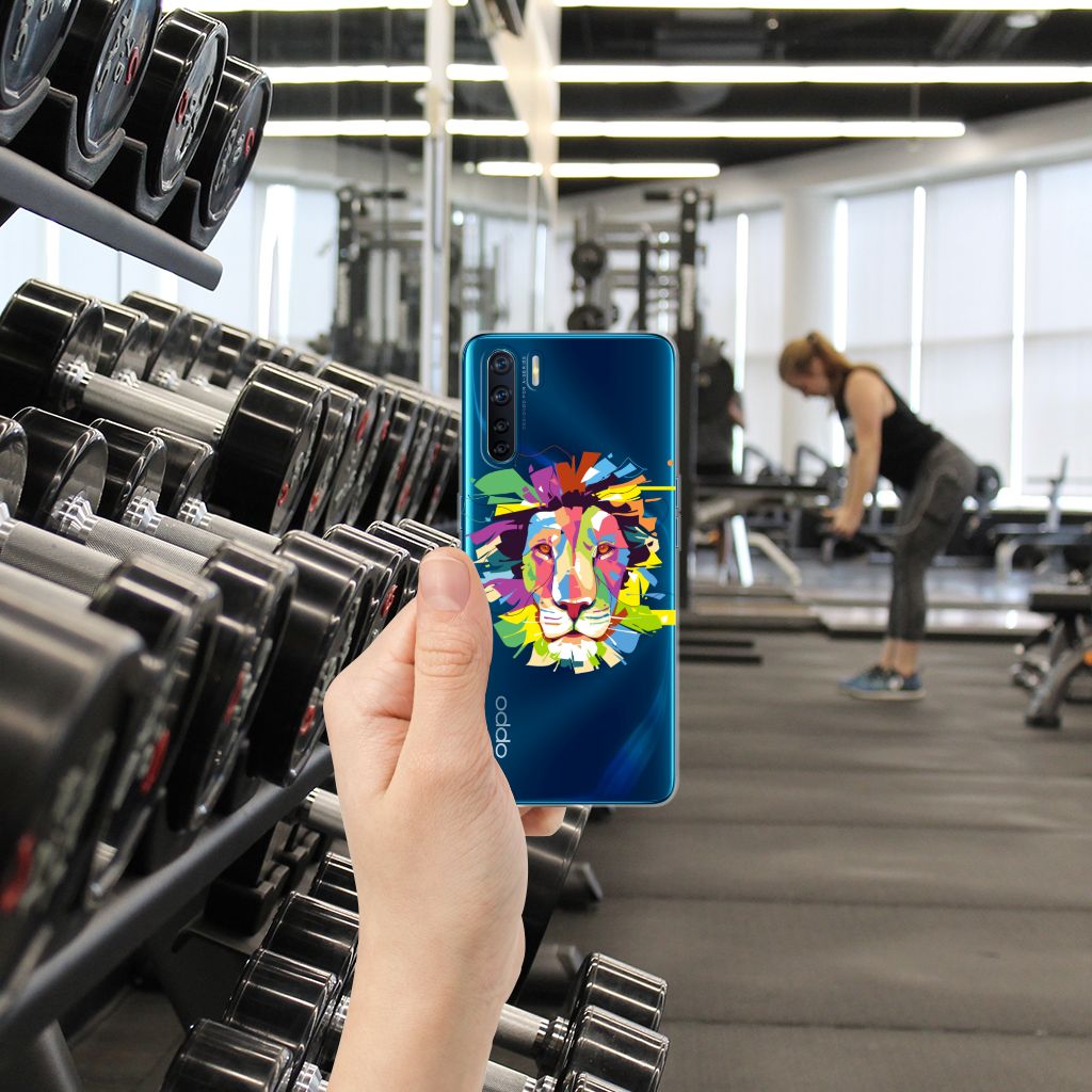 OPPO A91 Telefoonhoesje met Naam Lion Color B2C Telecom