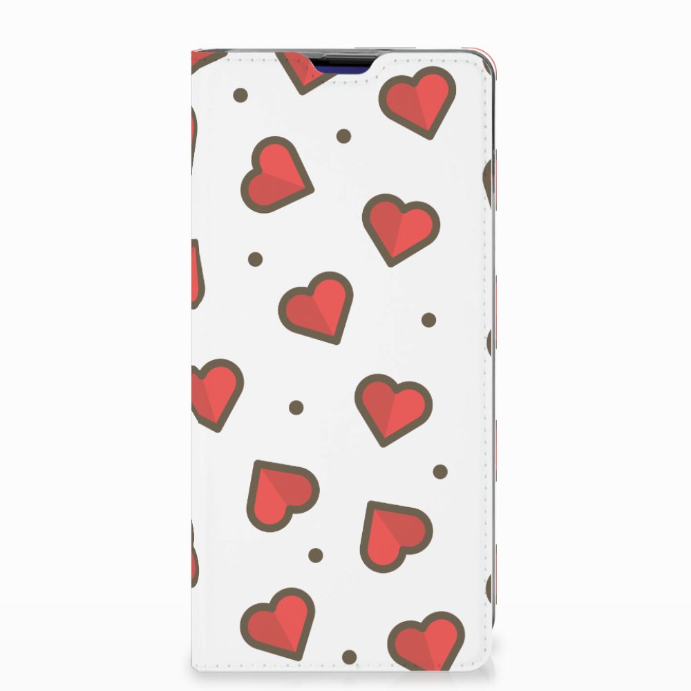 Samsung Galaxy S10 Plus Hoesje met Magneet Hearts