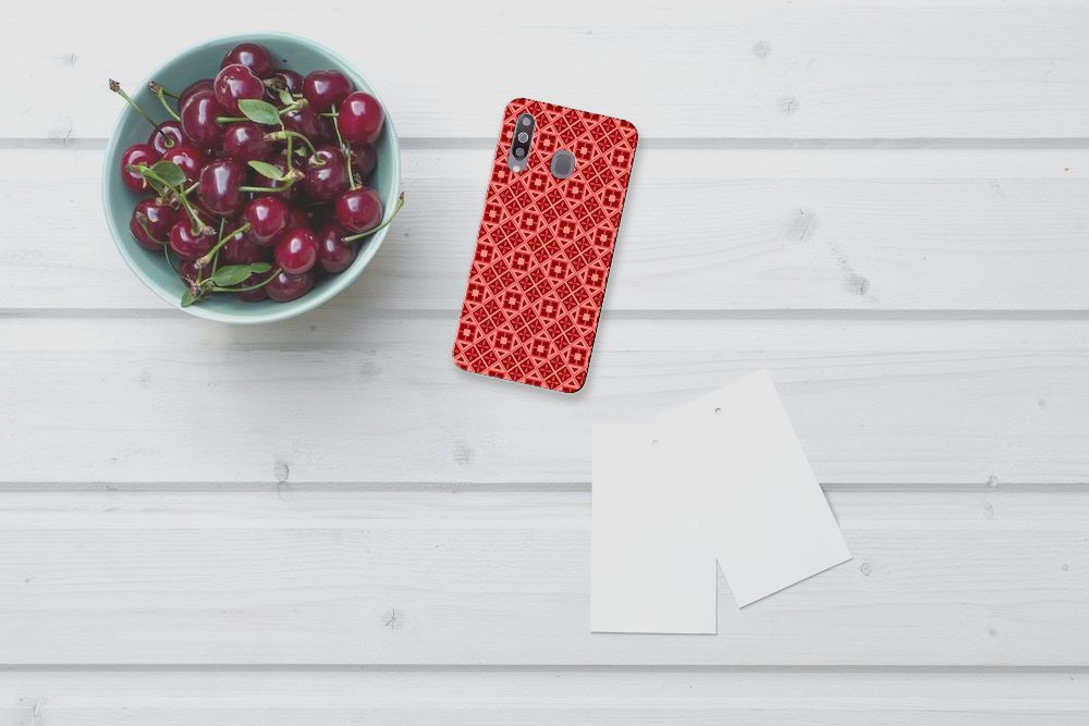 Samsung Galaxy M30 TPU bumper Batik Rood