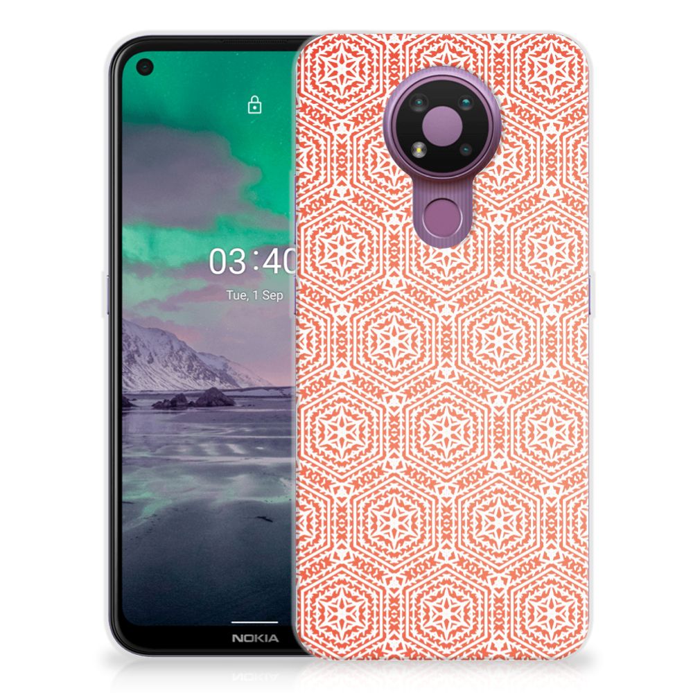 Nokia 3.4 TPU bumper Pattern Orange B2C Telecom