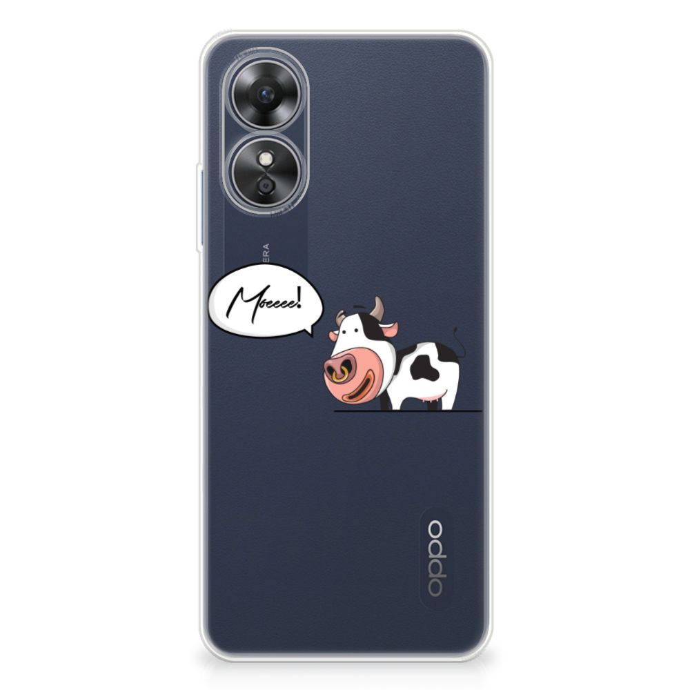 OPPO A17 Telefoonhoesje met Naam Cow